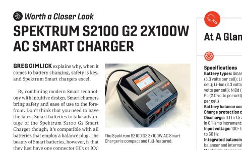 Spektrum S2100 G2 charger, small tabletop view