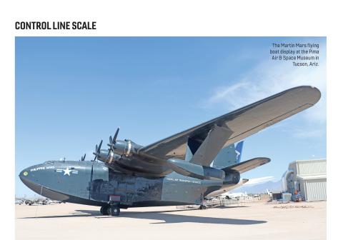 Martin Mars flying boat on display, large view of aircraft on ground
