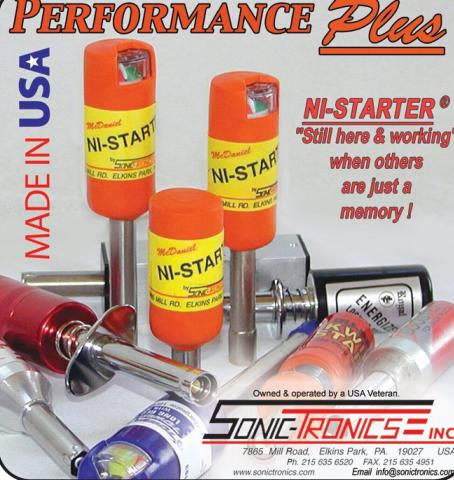 Photo of Ni-Starter model engine products arranged together