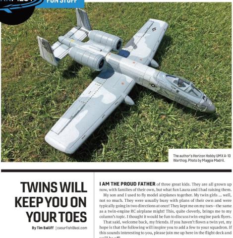 Horizon Hobby UMX A-10 Warthog model airplane on grass