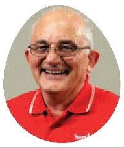 Portrait of Andy Argenio wearing a red shirt